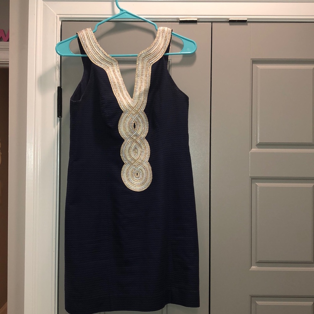 Lilly navy dress